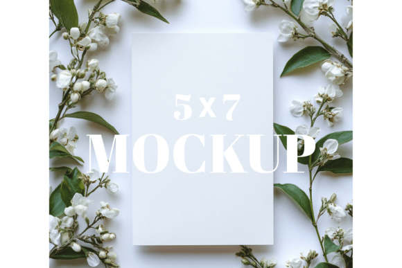 5x7 Birthday Invitation Card Mockup