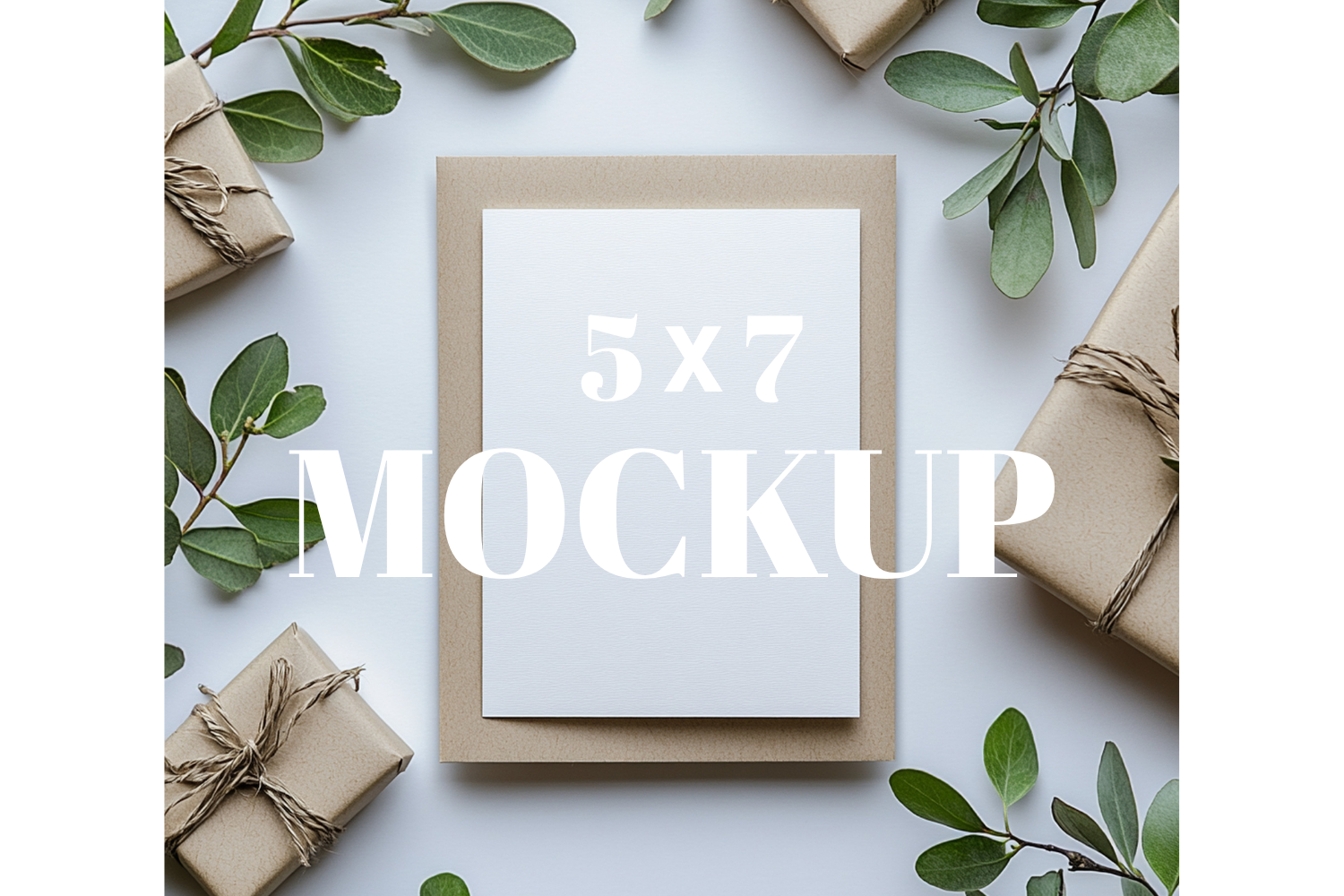 5x7 Birthday Invitation Card Mockup