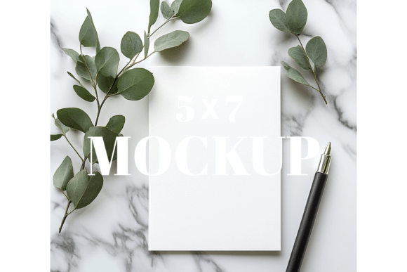 5x7 Birthday Invitation Card Mockup