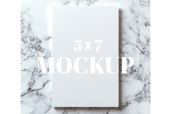 5x7 Birthday Invitation Card Mockup