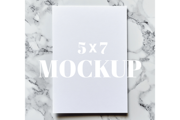 5x7 Birthday Invitation Card Mockup