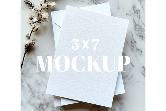 5x7 Birthday Invitation Card Mockup
