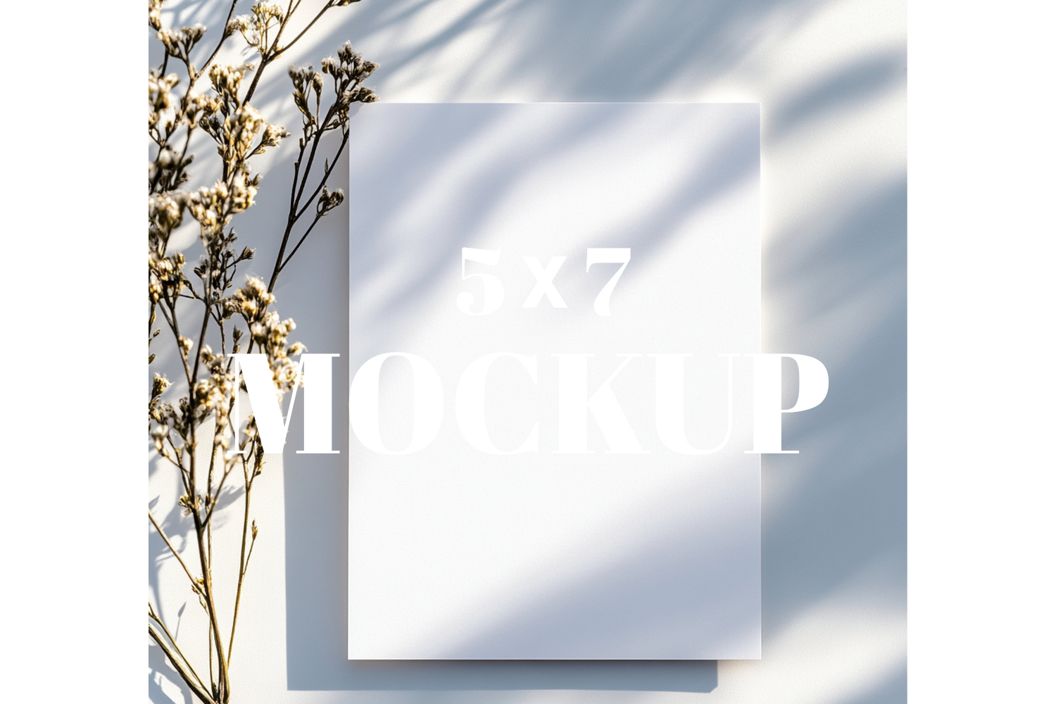 5x7 Birthday Invitation Card Mockup