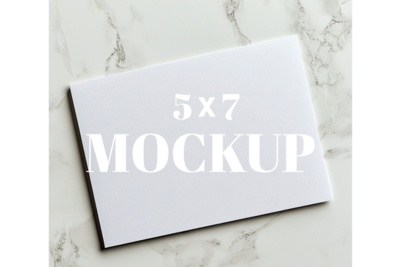 5x7 Birthday Invitation Card Mockup