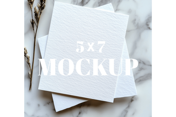 5x7 Birthday Invitation Card Mockup