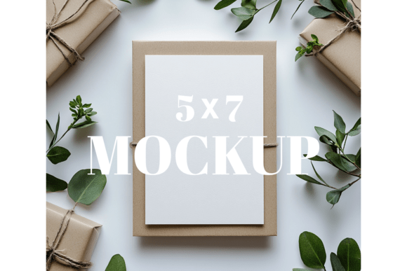 5x7 Birthday Invitation Card Mockup