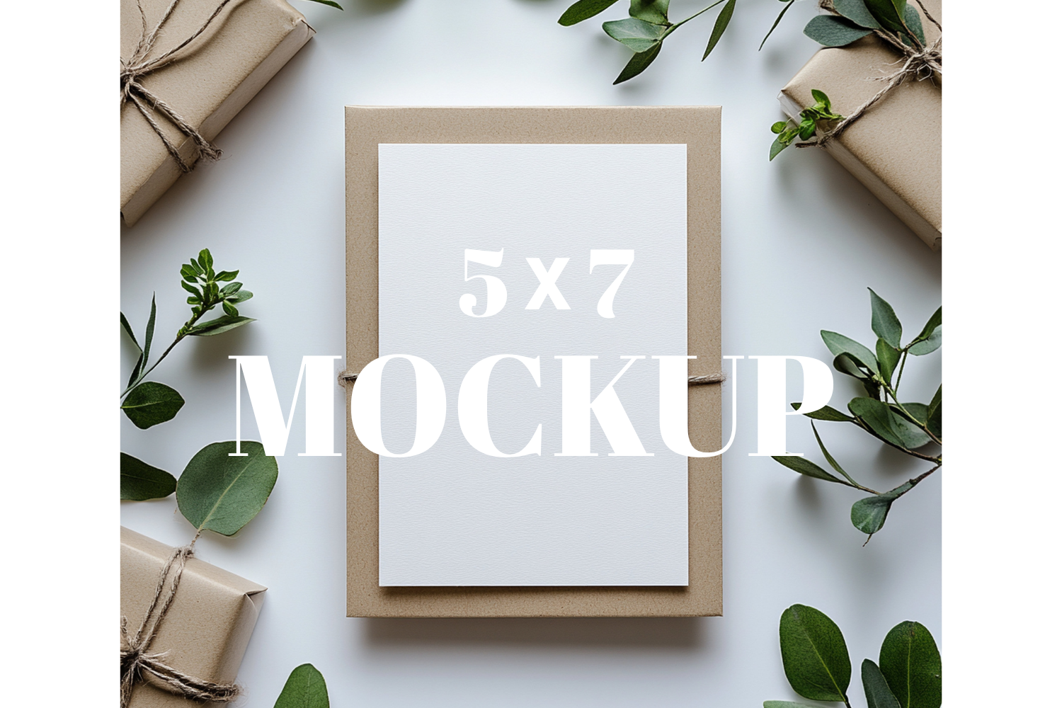 5x7 Birthday Invitation Card Mockup