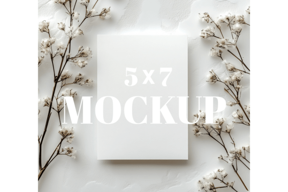 5x7 Birthday Invitation Card Mockup