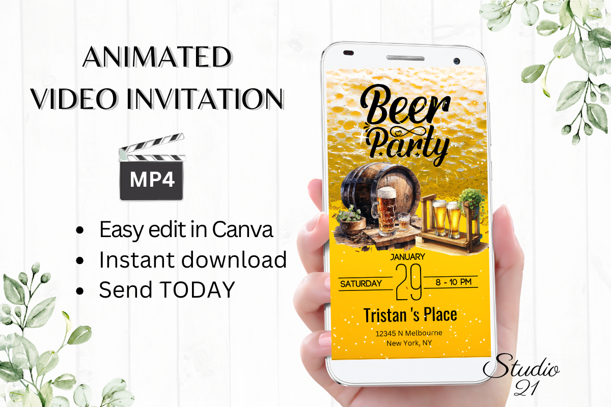 Beer Party Invitation