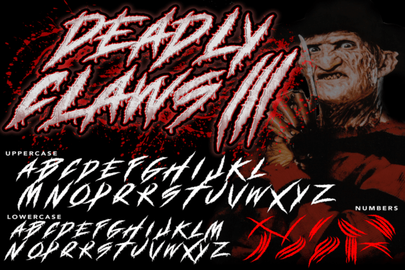 Deadly Claws Font - Preview 1