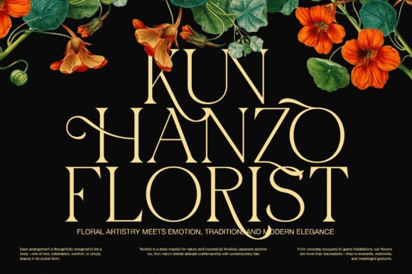 Flower Font - Preview 1