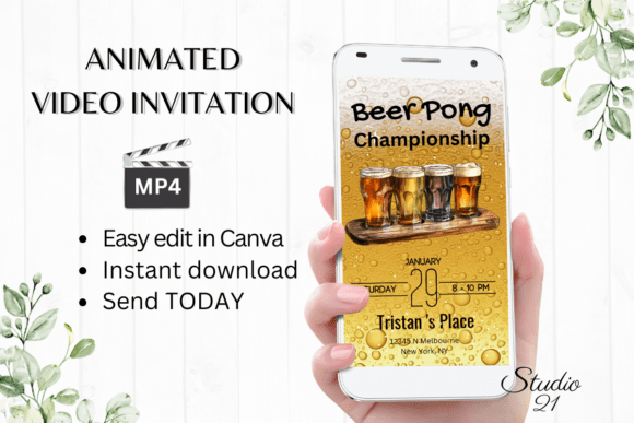 Fun Beer Party Invite