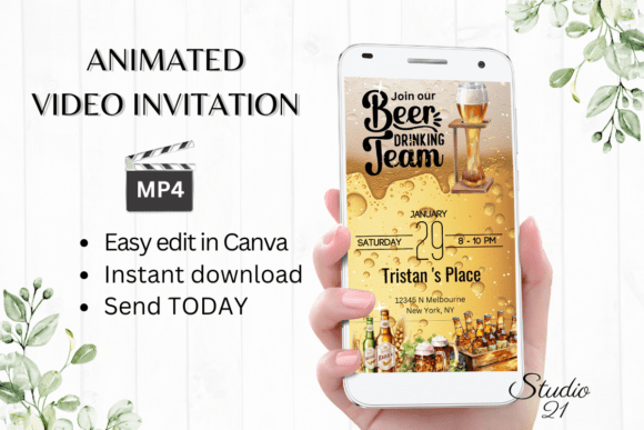 Fun Beer Party Invite