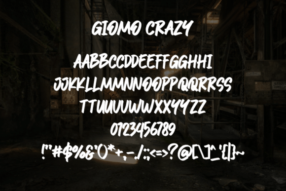 Giomo Crazy Font - Preview 1