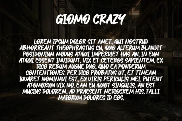 Giomo Crazy Font - Preview 2