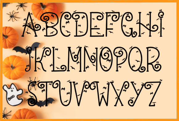 Hi Halloween Font PNG with transparent background - Preview 1