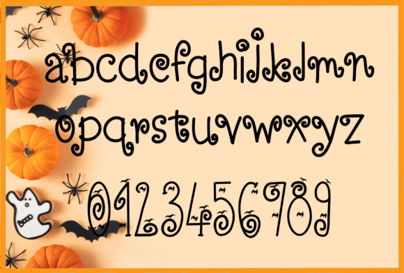 Hi Halloween Font PNG with transparent background - Preview 2