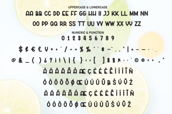 Lemonlime Font PNG with transparent background - Preview 6