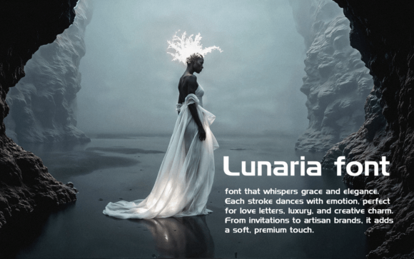 Lunaria Font PNG with transparent background - Preview 1