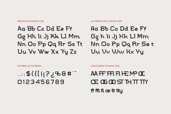 Nobula Hubiont Font PNG with transparent background - Preview 4