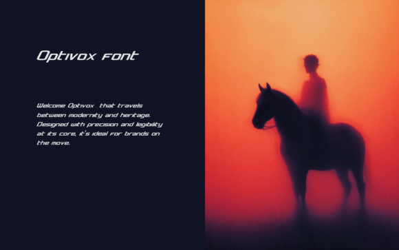 Optivox Font PNG with transparent background - Preview 1