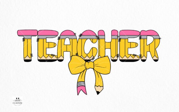 Back to School Pencil Font - Preview 1
