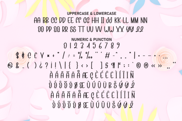 Pink Doodle Font PNG with transparent background - Preview 6