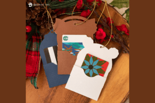 Polar Bear Gift Card Ornament SVG · Creative Fabrica