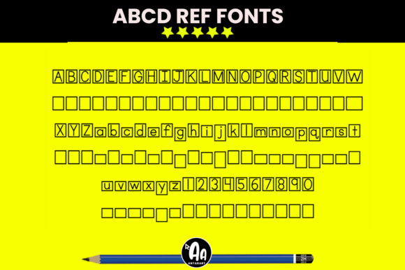 Abcd Ref Letterbox Font - Preview 1