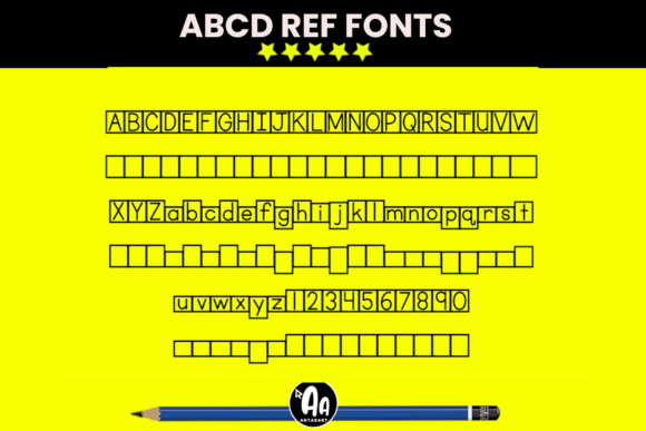 Abcd Ref Letterbox Font - Preview 2