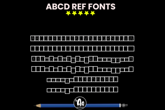 Abcd Ref Shape Boxes  Font - Preview 1