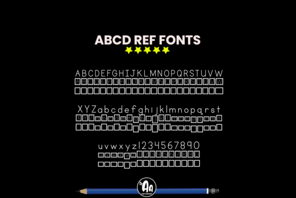 Abcd Ref Shape Boxes  Font - Preview 2
