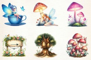 Enchanted Mystical Garden Fairy Clipart Graphic by Breezy.Lane ...
