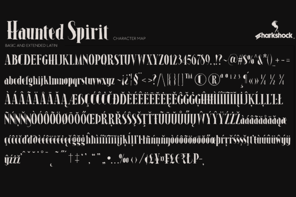 Haunted Spirit Font PNG with transparent background - Preview 4