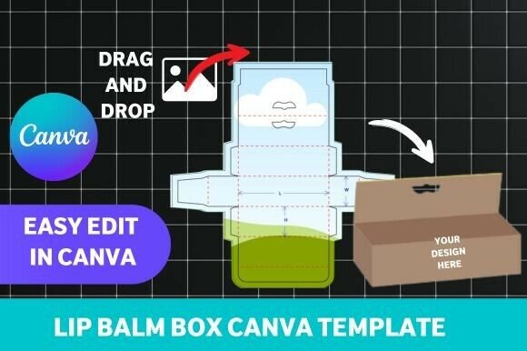Lip Balm Box Canva Template
