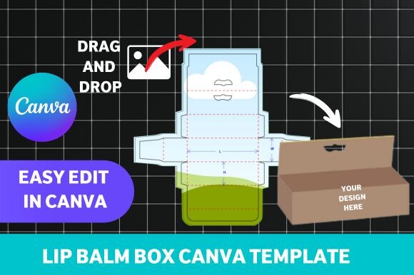 Lip Balm Box Canva Template