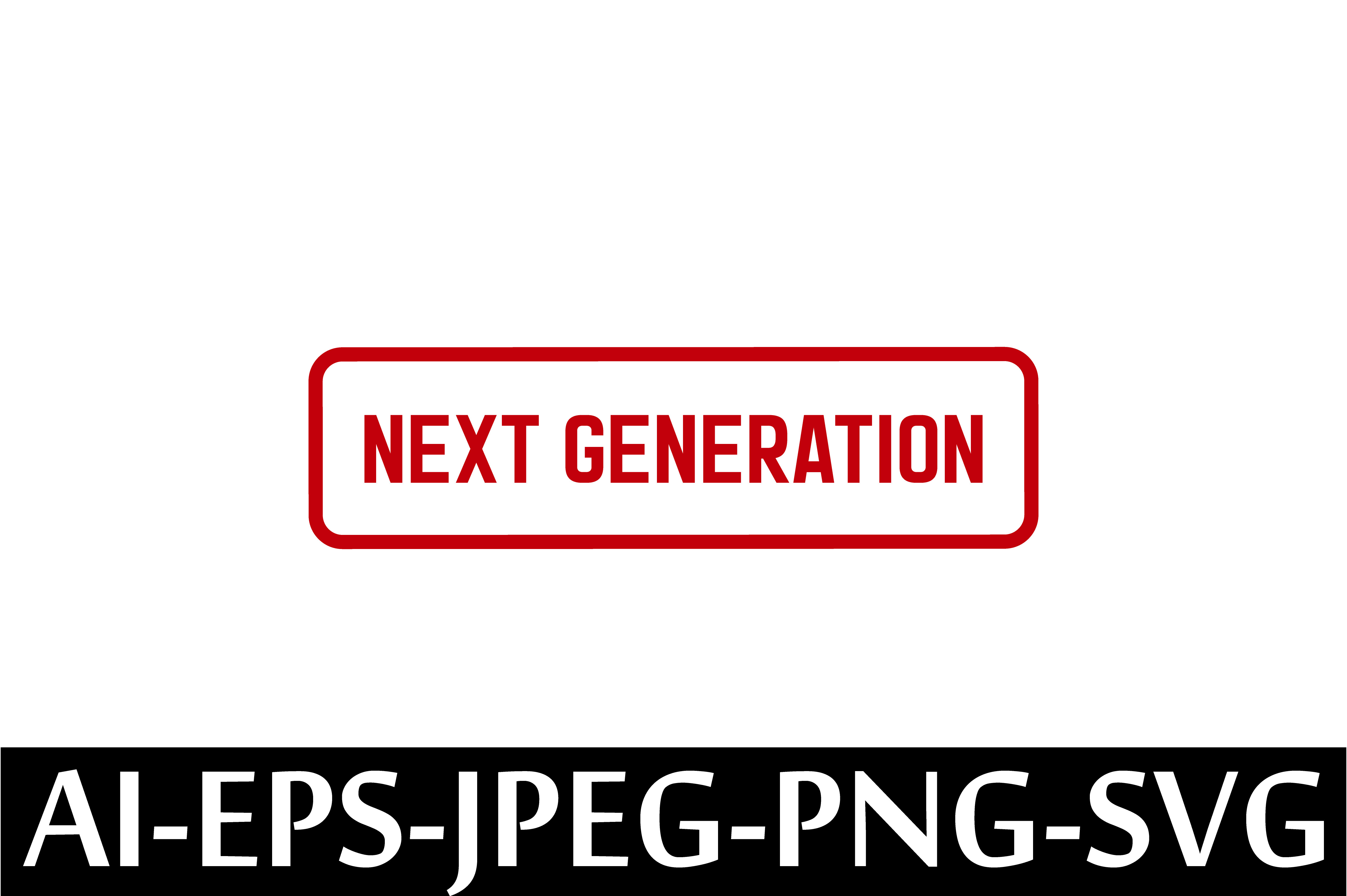 Next Generation Rubber Stamp Design Graphic by Arman · Creative Fabrica