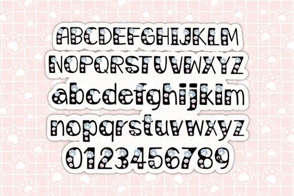 Paws Nani Colors Font PNG with transparent background - Preview 1