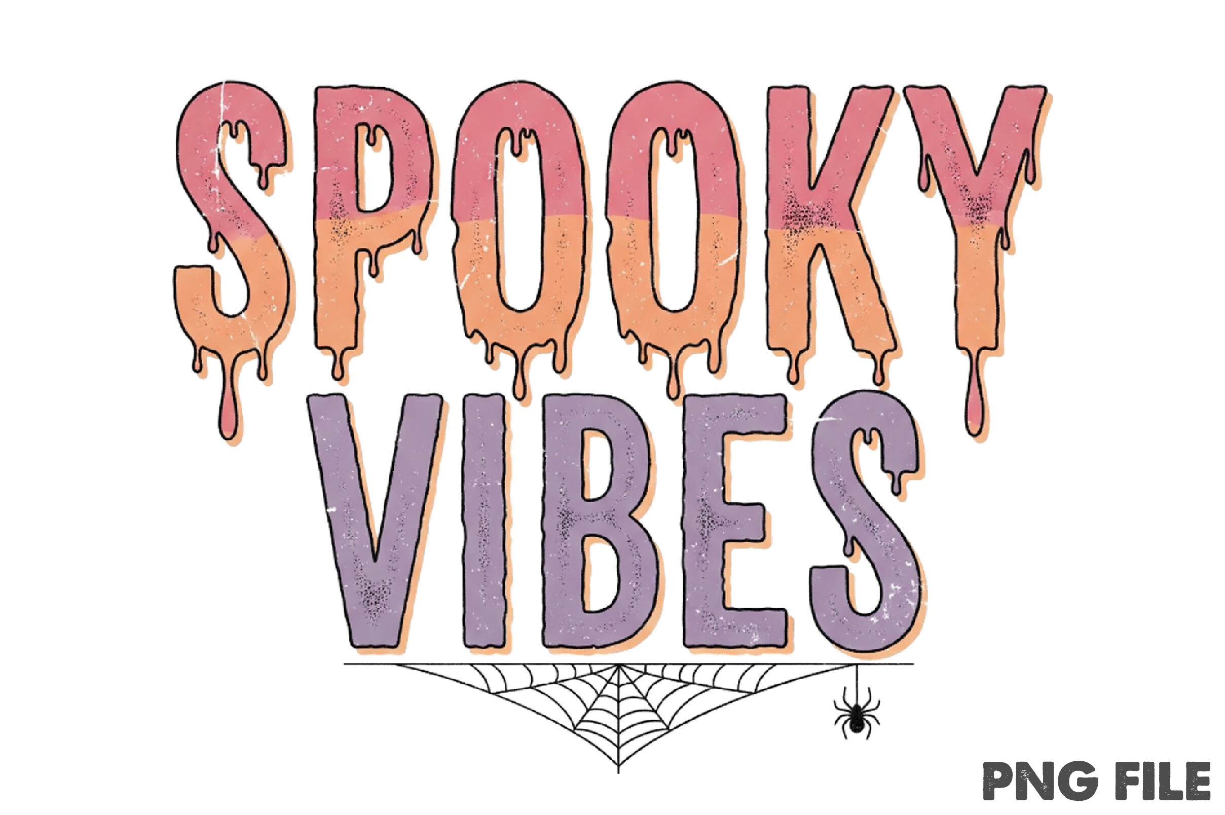 Spooky Vibes Funny Halloween PNG Design Graphic by Pixels.Craft ...
