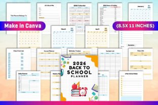 2026 Back to School Planner Canva Graphic by KDP GRAVITY · Creative Fabrica