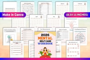 2026 Mental Self Care Workbook Canva Kdp Graphic by KDP GRAVITY ...