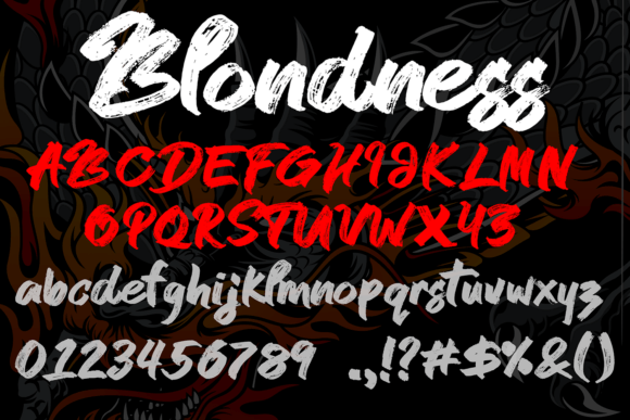 Blondness Font - Preview 3