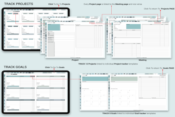 Digital Planner Blue 2025 & Undated Graphic by Plamarplanners ...