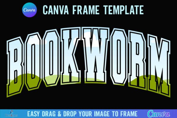 Bookworm Canva Frame Book Varsity Reader