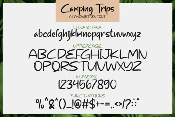 Camping Trips Font - Preview 6