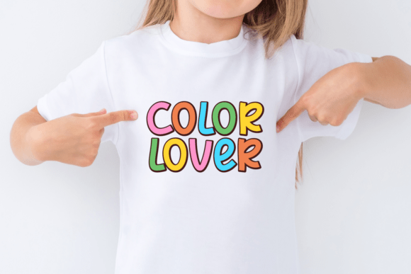Color Jump Font PNG with transparent background - Preview 2