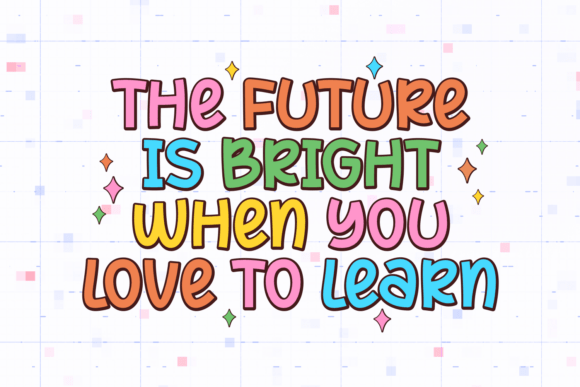 Color Jump Font PNG with transparent background - Preview 3
