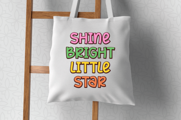 Color Jump Font PNG with transparent background - Preview 4