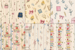 Cottagecore Back to School Digital Paper Graphic by Nam Tiwa · Creative ...