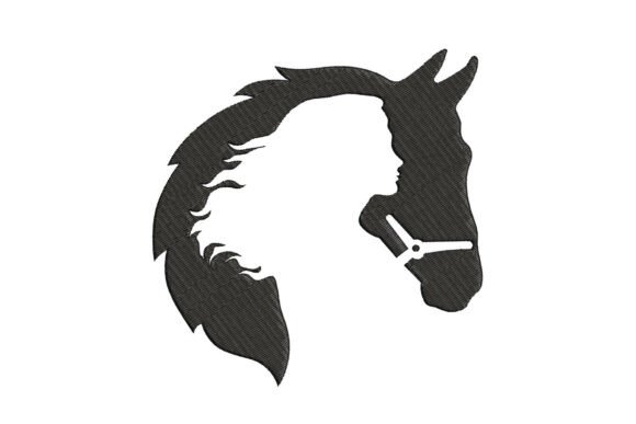 Cute Horse with Young Lady